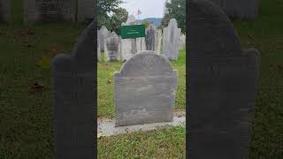 Headstones by Stone Carver Ebenezer Soule Bennington VT cemetery [upl. by Ede]