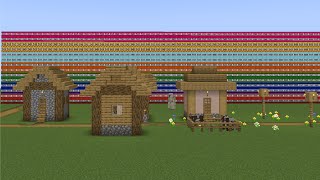 Minecraft tnt Vs Village [upl. by Eimrej75]