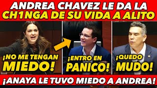 EN SU CARA MIRA COMO ANDREA CHAVEZ ENCARA A ALITO MORENO Y RICARDO ANAYA Y LE CIERRA EL HOCICO [upl. by Binetta452]