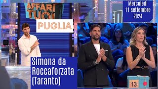 Affari tuoi di mercoledì 11 settembre 24 con la Puglia I pacchi aperti in ordine [upl. by Harberd]