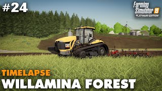 Willamina Forest Timelapse 24 Creating Fields amp Spraying Crops Farming Simulator 19 Seasons [upl. by Enneyehs]