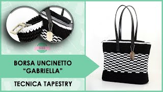 TUTORIAL BORSA UNCINETTO quotGABRIELLAquot  TAPESTRY amp CHIUSURA CERNIERA  UNCINETTO ARGENTO [upl. by Nwahc]