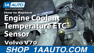 How to Replace Coolant Temperature Sensor 9902 Volvo V70 [upl. by Hephzibah]