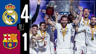 Real Madrid 41 FC Barcelona  HIGHLIGHTS  Spanish Super Cup final [upl. by Nisotawulo890]