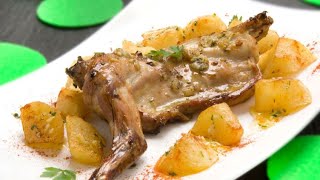 Receta de conejo asado con patatas  Karlos Arguiñano [upl. by Tini868]