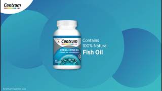 Centrum Omega3 Fish Oil  Product Video  100 Natural Sourced for Arctic Fish [upl. by Yerbua]