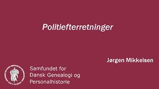 Politiefterretninger [upl. by Darnoc]