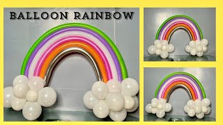 Easy to make Balloon Rainbow Balloon Decor [upl. by Axia]