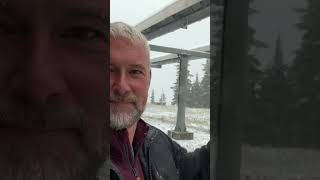 A Bit of Snow on Blackcomb chairlift ski [upl. by Pogue]