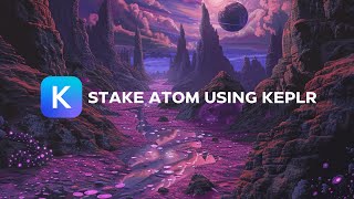 How to stake ATOM tokens using Keplr [upl. by Attayek]