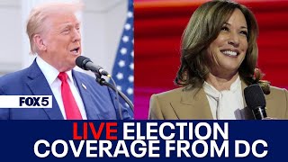 LIVE 2024 Presidential Election Coverage  FOX 5 DC [upl. by Adirahs493]