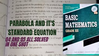 Class 12parabola and its standard equation exercise 82 part 4 [upl. by Schnur]