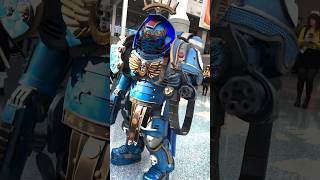 Warhammer 40k Ultramarine Captain in Gravis Armor Cosplay warhammer warhammer40k cosplay [upl. by Ramirol]