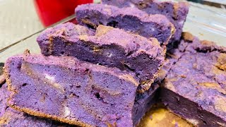 Ube Bread Pudding  Quick and Easy Merienda Recipe Made from Leftover Bread [upl. by Monika]