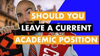 Academic Career Planning Should I Leave My Current Position [upl. by Aimet122]