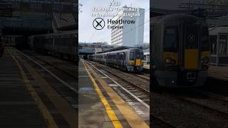 Heathrow Express Class 3871 passes through Ealing Broadway 14th April 2024 [upl. by Rizas]