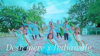 BEST PATRIOTIC DANCE  PATRIOTIC Mix  DESH MERE amp INDIA WALE  15 August Song dance [upl. by Enidan]