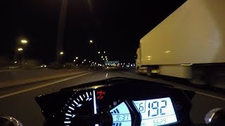 MT03 2017 ABS Acceleration near Top Speed test ride [upl. by Lacee]