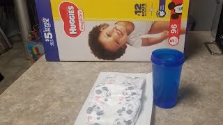 Huggies dry and snug review and water test [upl. by Goodwin]