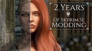 2 Year Evolution of Skyrim SE Graphics  Vanilla vs Fully Modded 1440p [upl. by Gere]