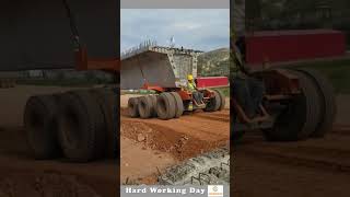 The Process Of Moving A Cement Bridge From One Place To Another [upl. by Ssur]