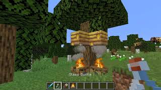 How to Harvest Honey and Honeycombs from a Bee Nest in Minecraft Version 115 [upl. by Iris774]