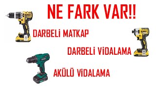 DARBELİ VİDALAMA DARBELİ MATKAP AKÜLÜ VİDALAMA NEDİR [upl. by Drida]