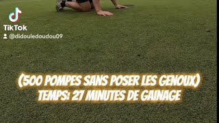 500 pompes en 27 minutes 🥵 [upl. by Flossy]