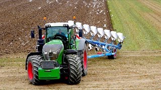 Fendt 1050 vario  8 furrow Lemken Diamant 11 OnLand Plowing  KMWP  Pflügen [upl. by Guildroy]