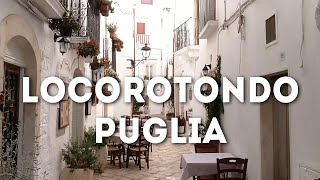 Old town streets of Locorotondo Puglia Italy [upl. by Ianahs]