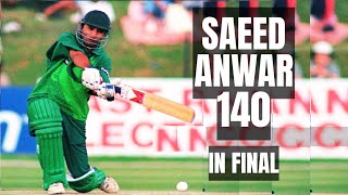 Classy Saeed Anwar Scores A Brilliant Hundred in the Final  Pakistan vs India [upl. by Fawne]