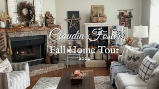 COUNTRY FARMHOUSE PRIMITIVE COTTAGE HOME TOUR  Decor Decorating Fall House Tours  INSPIRING IDEAS [upl. by Buckels]