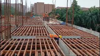 How to do shuttering works for a typical floor slab [upl. by Hachman]