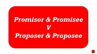 Promisor amp Promisee v Proposer amp Proposee Indian Contract Act1872 Section 2 c shorts [upl. by Assilana]