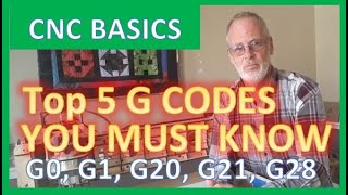 TOP FIVE  MUST KNOW  G Codes You Will Use For amp How To Use Them on your cnc Router Laser gcode [upl. by Trinl]