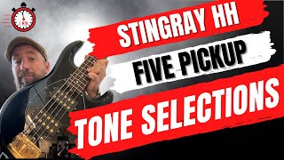 All 5 StingRay HH Pickup Tones Demo [upl. by Hardie]