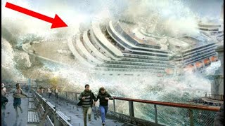 Monster Waves In Storm amp Tsunami Crashing Large Ships amp Cars❗Collapses Glacier Calving amp Icebergs [upl. by Omor]