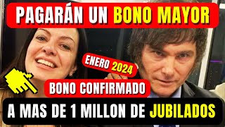 ✅El Gobierno Pagará Un BONO Mayor💥 a los JUBILADOS en Enero 2024🚀 [upl. by Reisch51]