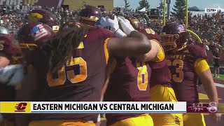 Eastern Michigan vs Central Michigan football Sept 30 2023 [upl. by Ahsinhoj]