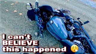 I DROPPED my new Harley Davidson motorcycle in the street Experienced Rider  A Biker’s Nightmare [upl. by Casandra73]