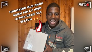 Unboxing GLD Shop 42MM Fully Iced Alpha Era® 316 Watch 🔥🔥😮‍💨viralvideo trendingGLDShop [upl. by Leif]