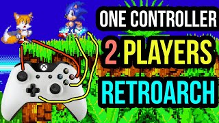 One Controller 2 Players in RetroArch [upl. by Whiteley904]