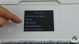 Canon Pixma MG7751 How to do Printhead Cleaning and Deep Cleaning Cycles to Improve Print Quality [upl. by Hadleigh]