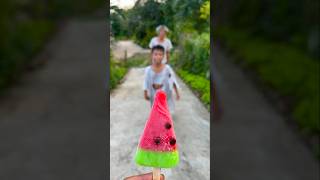 Kind grandpa eats watermelon ice cream 🍧 watermelon ice cream 🍓 beautiful shorts [upl. by Nabru]