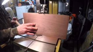 Powermatic PWBS 14CS Bandsaw Carter Blade 5 inch 3TPI 8 inch thick Walnut [upl. by Sairacaz]