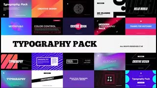 Lower Thirds Typography YouTube Transitions premiere pro 25558096 [upl. by Wagoner]