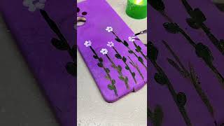 Waste material reuse mobile cover painting shortvideo viral video tranding [upl. by Alemaj]