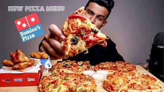 12 AM MIDNIGHT DOMINOS CRAVING MUKBANG ASMR  Dominos New Menu MUKBANG  BIG BITES  Akshanshu [upl. by Nnaeirb592]