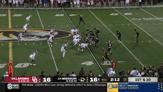 Oklahoma vs Missouri WILD Ending  2024 College Football [upl. by Ingamar282]