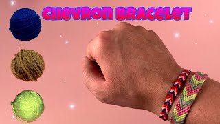 DIY Chevron Friendship Bracelet Tutorial  How To Make Easy Origami origami [upl. by Nostaw]